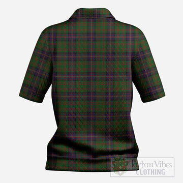 Cochrane Tartan Women’s Polo Sweater Top with Family Crest