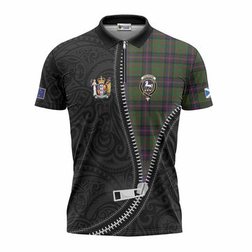 Cochrane Tartan Zipper Polo Shirt New Zealand Pattern Unique Zipper Stylized