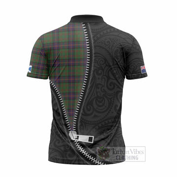 Cochrane Tartan Zipper Polo Shirt New Zealand Pattern Unique Zipper Stylized