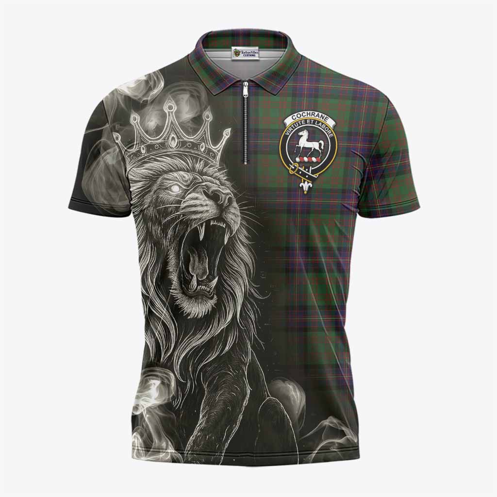 Cochrane Tartan Zipper Polo Shirt Roaring Lion Heritage