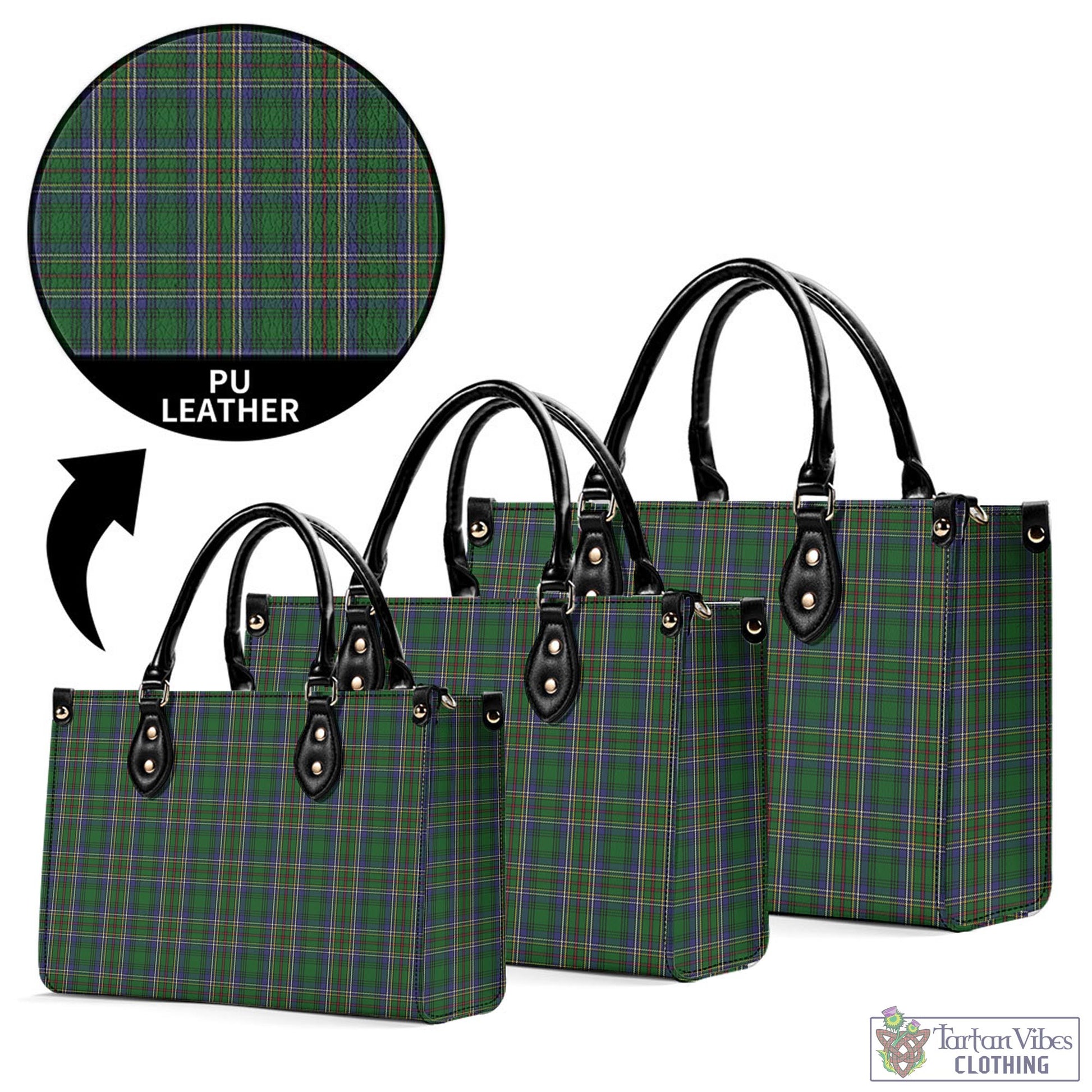 Tartan Vibes Clothing Cockburn Tartan Luxury Leather Handbags