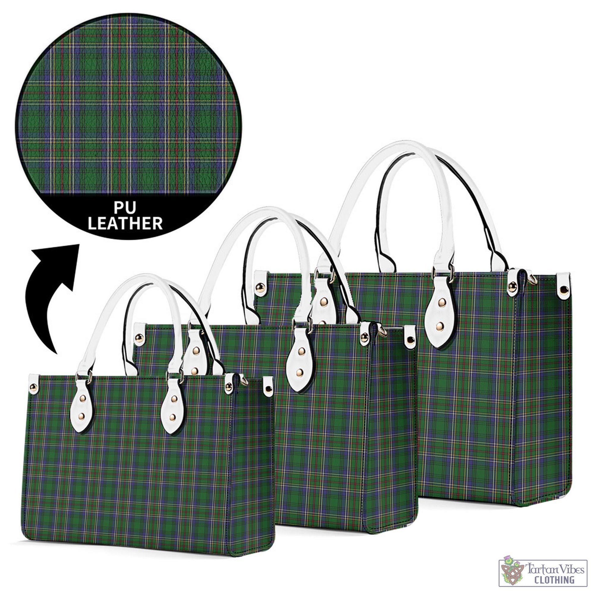 Tartan Vibes Clothing Cockburn Tartan Luxury Leather Handbags