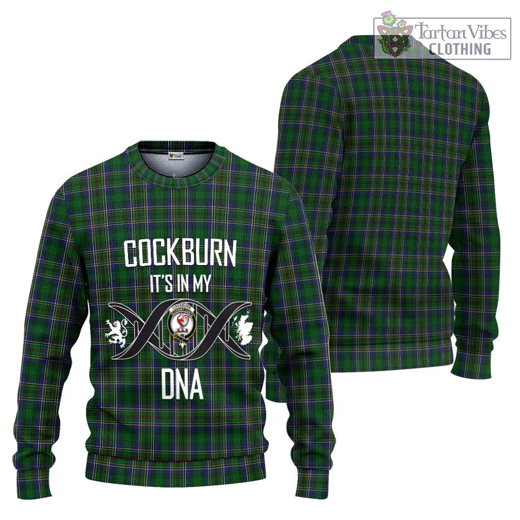 Cockburn Tartan Knitted Sweater with Family Crest DNA In Me Style Unisex - Tartanvibesclothing Shop