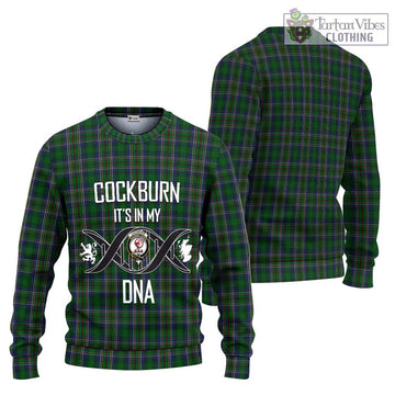 Cockburn Tartan Knitted Sweater with Family Crest DNA In Me Style Unisex - Tartanvibesclothing Shop