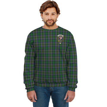 Cockburn Tartan Sweatshirt with Family Crest