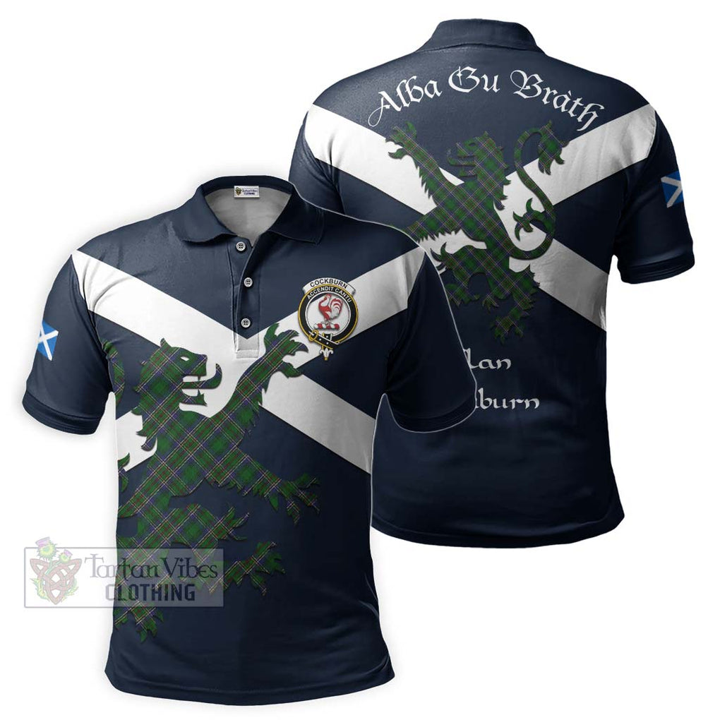 Tartan Vibes Clothing Cockburn Tartan Lion Rampant Polo Shirt – Proudly Display Your Heritage with Alba Gu Brath and Clan Name