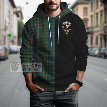 Cockburn Tartan Hoodie with Family Crest and Half Of Me Style Zip Hoodie - Tartanvibesclothing Shop