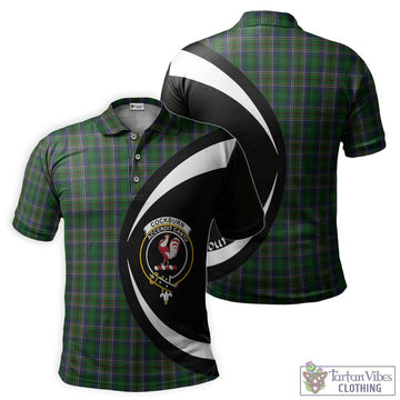 Cockburn Tartan Men's Polo Shirt with Family Crest Circle Style Kid - Tartan Vibes Clothing