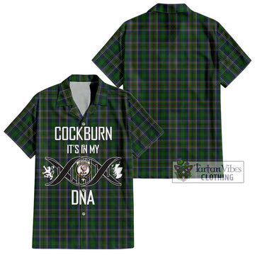 Cockburn Tartan Hawaiian Shirt with Family Crest DNA In Me Style