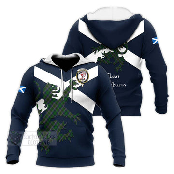 Tartan Vibes Clothing Cockburn Tartan Lion Rampant Knitted Hoodie – Proudly Display Your Heritage with Alba Gu Brath and Clan Name