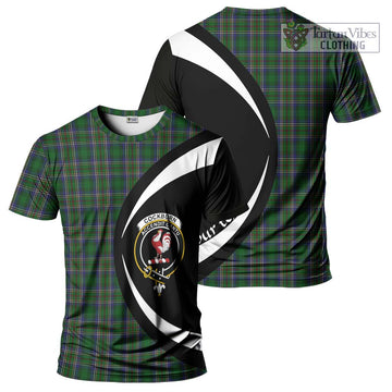 Tartan Vibes Clothing Cockburn Tartan T-Shirt with Family Crest Circle Style