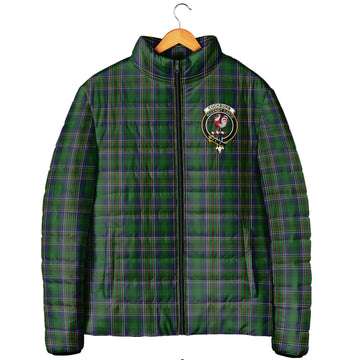 Cockburn Tartan Padded Jacket with Family Crest