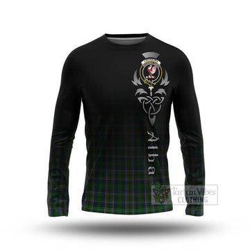 Tartan Vibes Clothing Cockburn Tartan Long Sleeve T-Shirt Featuring Alba Gu Brath Family Crest Celtic Inspired
