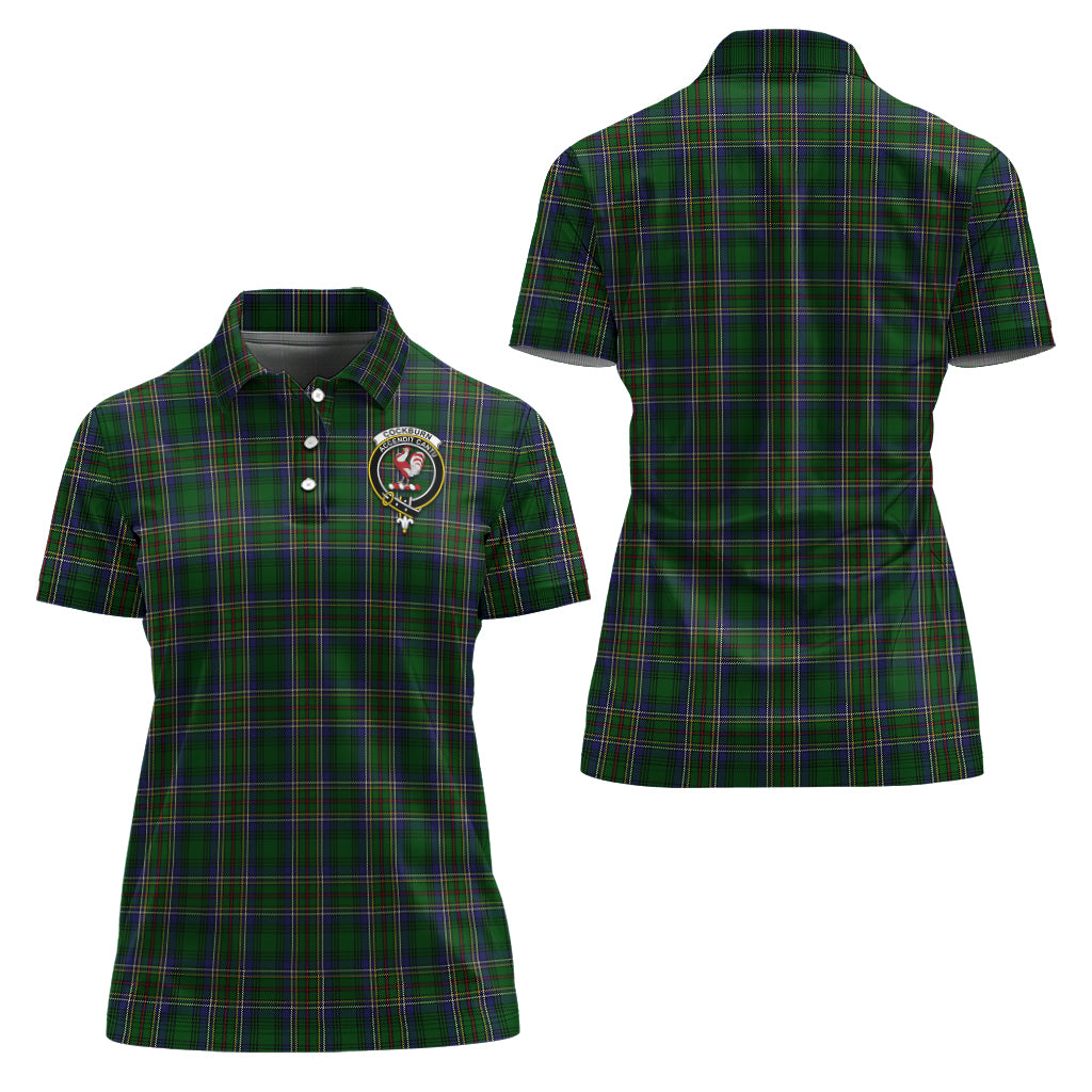 cockburn-tartan-polo-shirt-with-family-crest-for-women