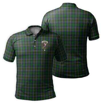 Cockburn Tartan Men's Polo Shirt with Family Crest