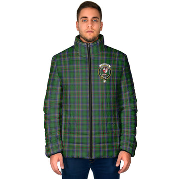 Cockburn Tartan Padded Jacket with Family Crest