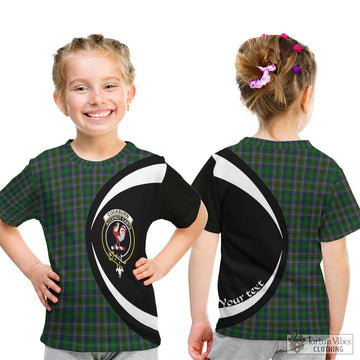 Cockburn Tartan Kid T-Shirt with Family Crest Circle Style - Tartan Vibes Clothing