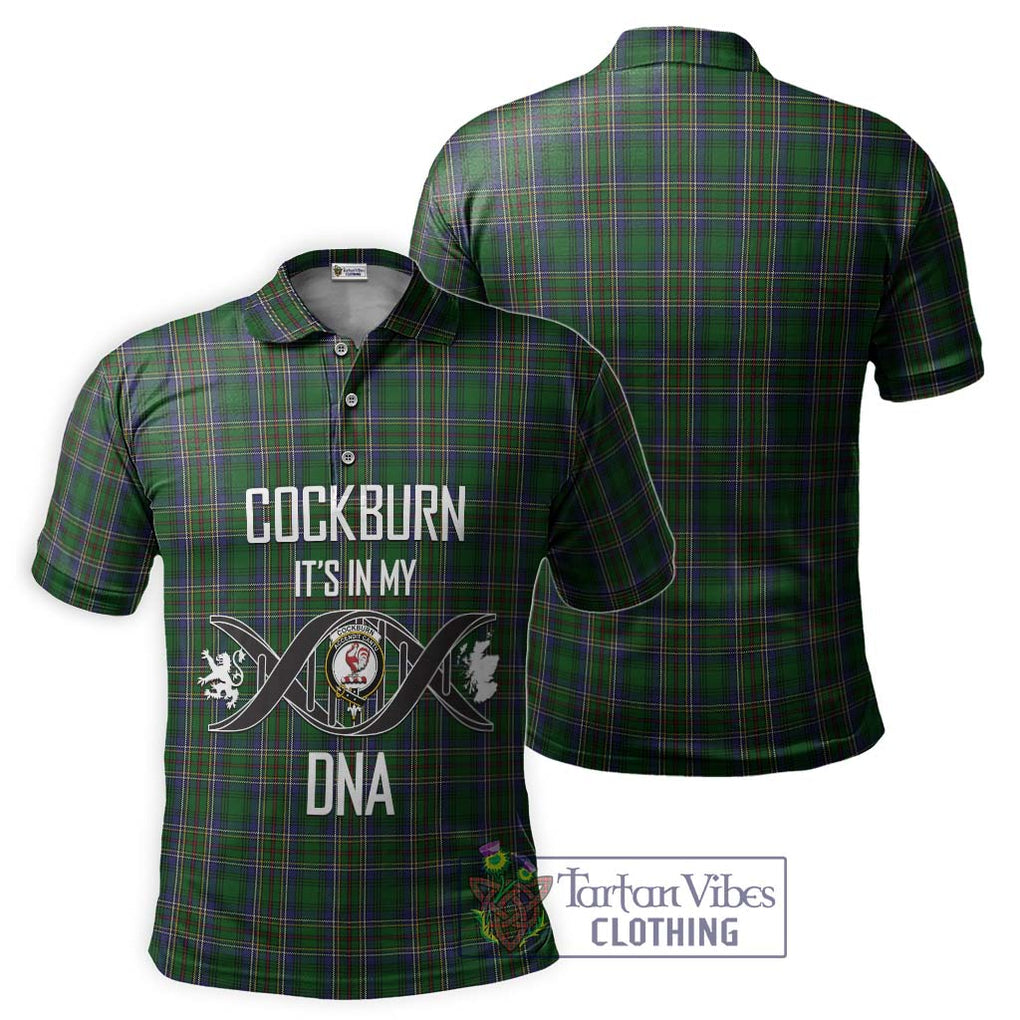 Cockburn Tartan Polo Shirt with Family Crest DNA In Me Style - Tartan Vibes Clothing