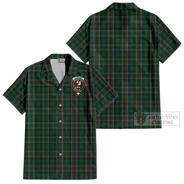 Cockburn Tartan Cotton Hawaiian Shirt with Family Crest Kid - Tartan Vibes Clothing