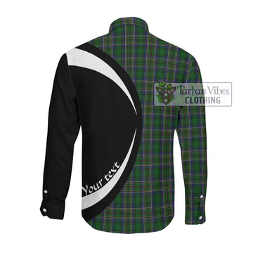 Cockburn Tartan Long Sleeve Button Up with Family Crest Circle Style Men's Shirt - Tartan Vibes Clothing