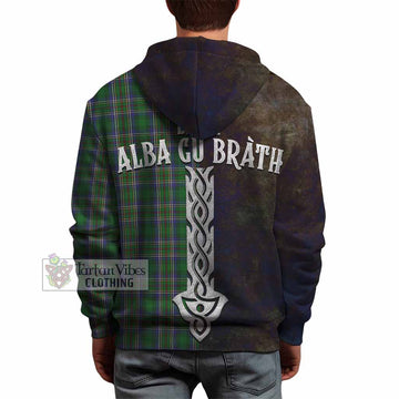 Cockburn Tartan Family Crest Hoodie Alba Gu Brath Be Brave Lion Ancient Style