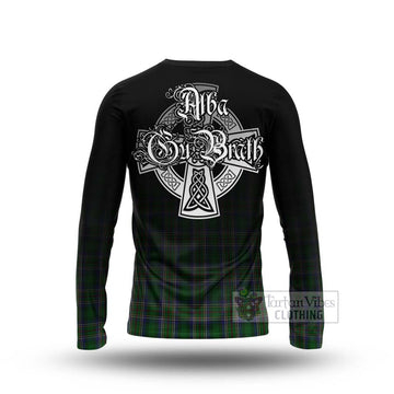 Tartan Vibes Clothing Cockburn Tartan Long Sleeve T-Shirt Featuring Alba Gu Brath Family Crest Celtic Inspired