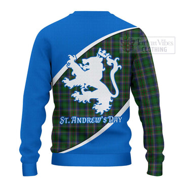 Tartan Vibes Clothing Cockburn Family Crest Tartan Knitted Sweater Celebrate Saint Andrew's Day in Style
