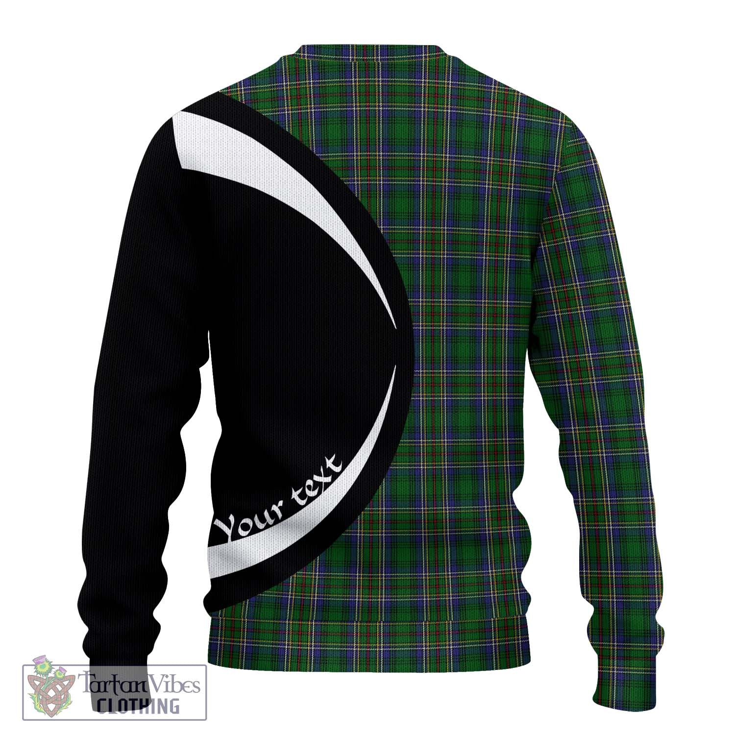 Cockburn Tartan Ugly Sweater with Family Crest Circle Style - Tartan Vibes Clothing
