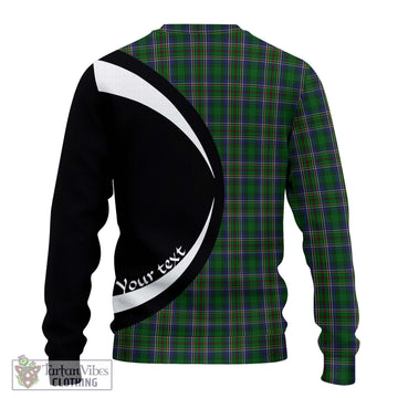 Cockburn Tartan Ugly Sweater with Family Crest Circle Style - Tartan Vibes Clothing