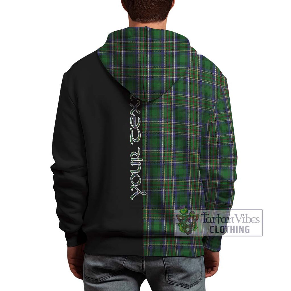 Cockburn Tartan Hoodie with Family Crest and Half Of Me Style - Tartanvibesclothing Shop