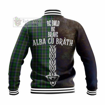 Cockburn Tartan Family Crest Baseball Jacket Alba Gu Brath Be Brave Lion Ancient Style