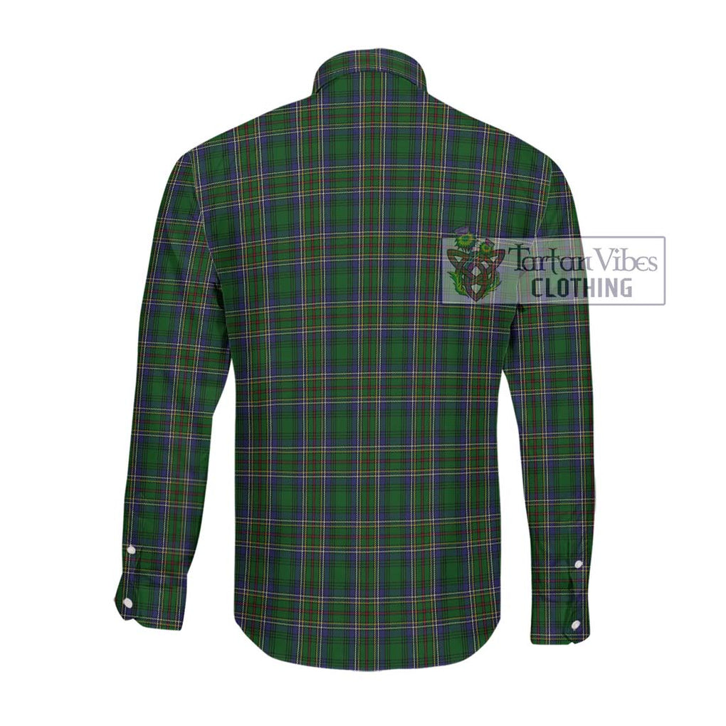 Cockburn Tartan Long Sleeve Button Shirt with Family Crest DNA In Me Style - Tartanvibesclothing Shop