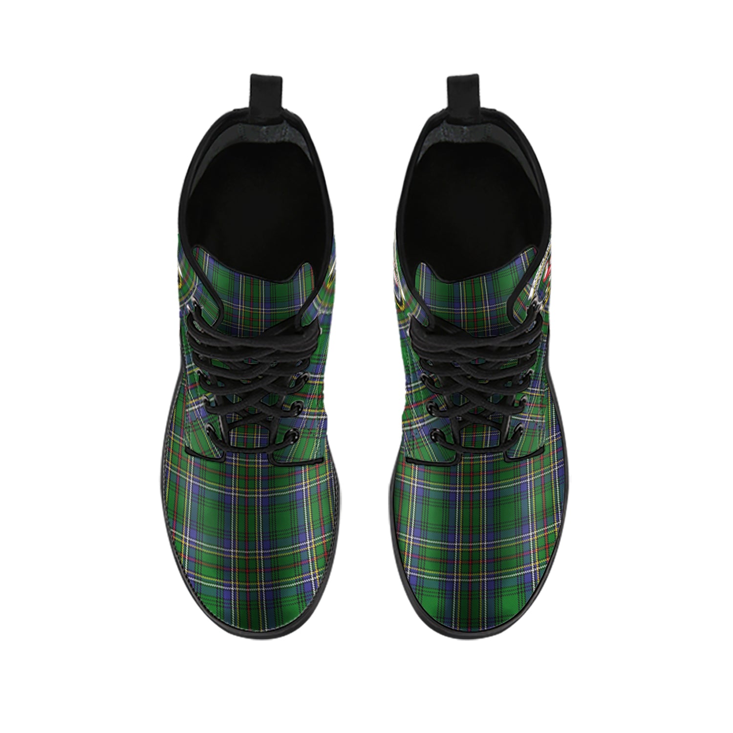 cockburn-tartan-leather-boots-with-family-crest
