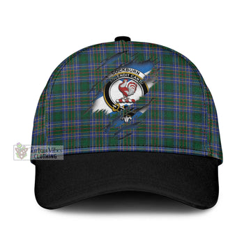 Cockburn Ancient Tartan Classic Cap with Family Crest In Me Style