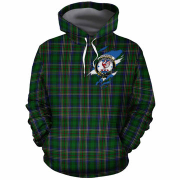 Cockburn Clan Crest In Me Tartan Cotton Hoodie Scotland Flag Style