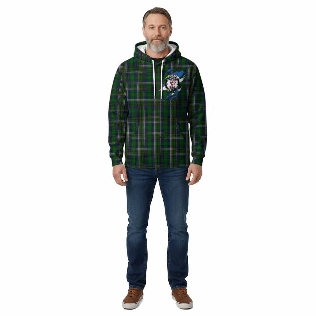 Cockburn Clan Crest In Me Tartan Cotton Hoodie Scotland Flag Style