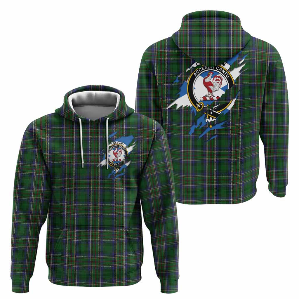 Cockburn Clan Crest In Me Tartan Hoodie Scotland Flag Style
