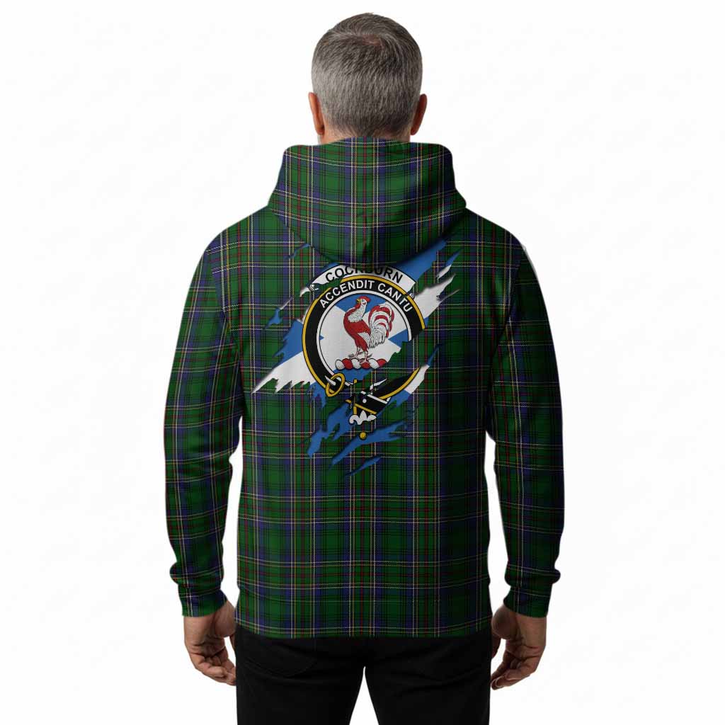 Cockburn Clan Crest In Me Tartan Hoodie Scotland Flag Style