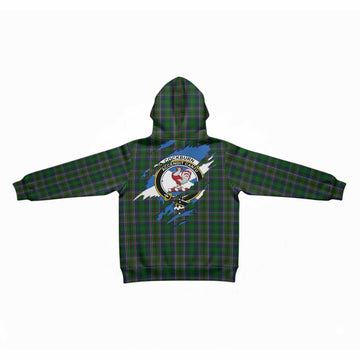 Cockburn Clan Crest In Me Tartan Kid Hoodie Scotland Flag Style