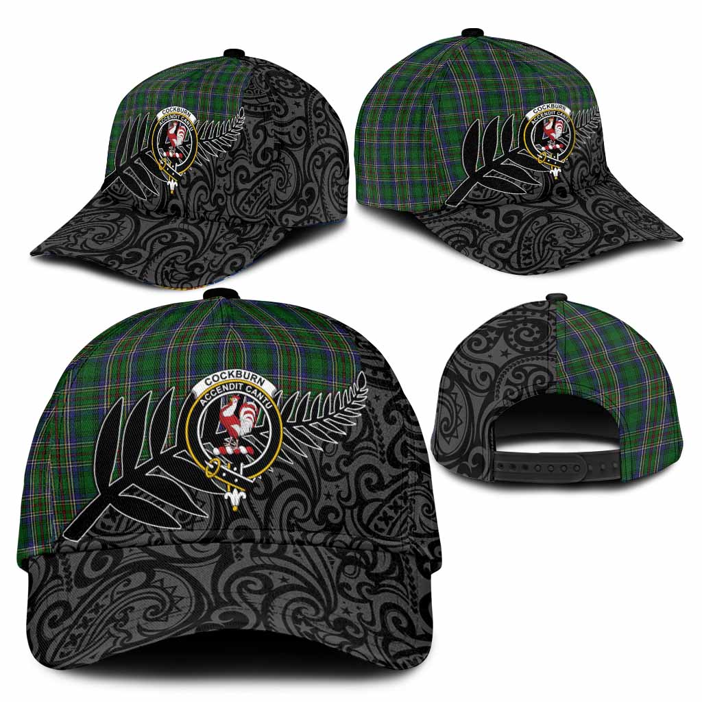 Cockburn Crest Tartan Classic Cap with New Zealand Silver Fern Half Style