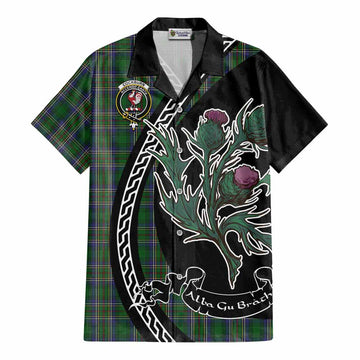 Cockburn Family Crest Tartan Cotton Hawaiian Shirt Alba Thistle Inspired - Tartan Vibes Clothing