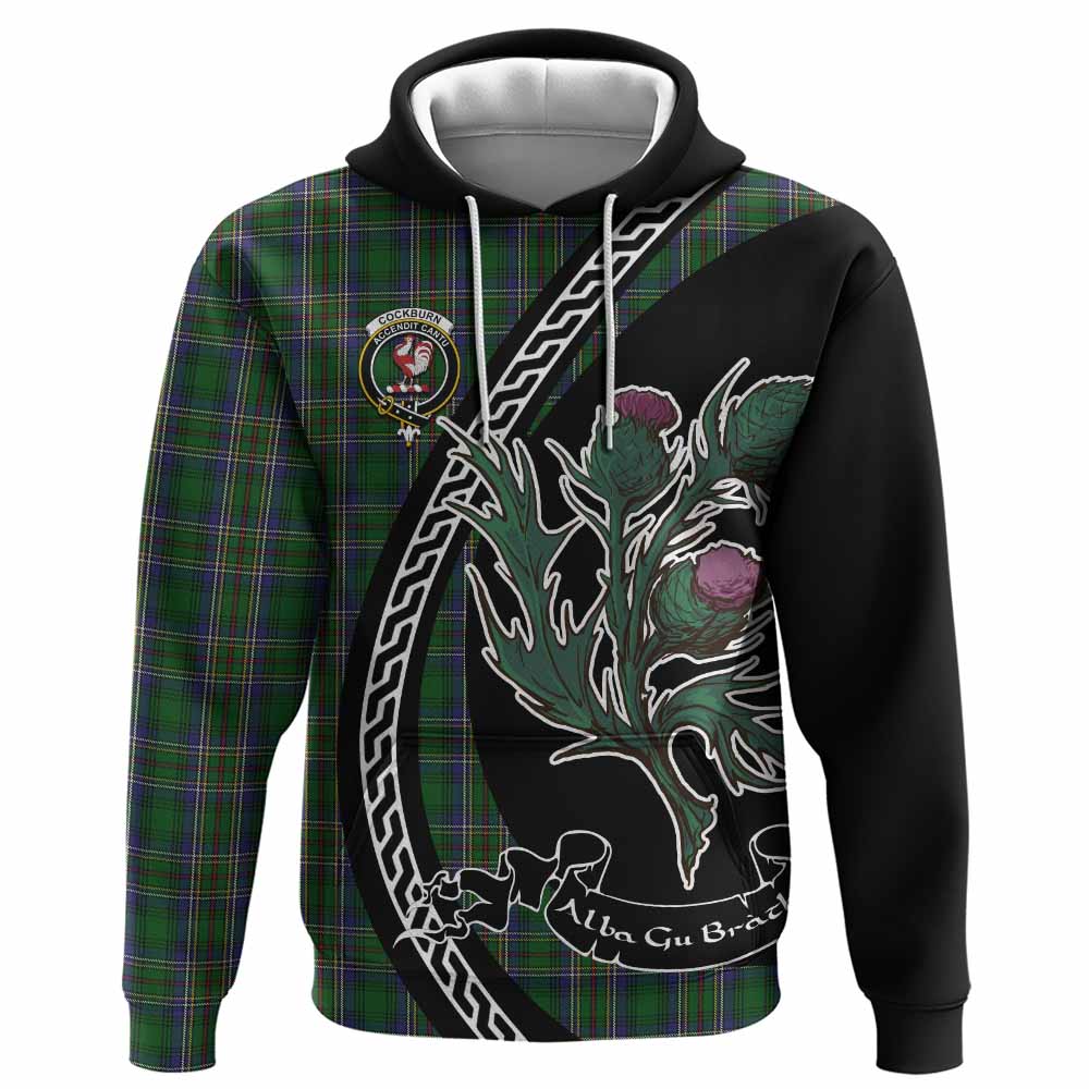 Cockburn Family Crest Tartan Hoodie Alba Thistle Inspired - Tartan Vibes Clothing