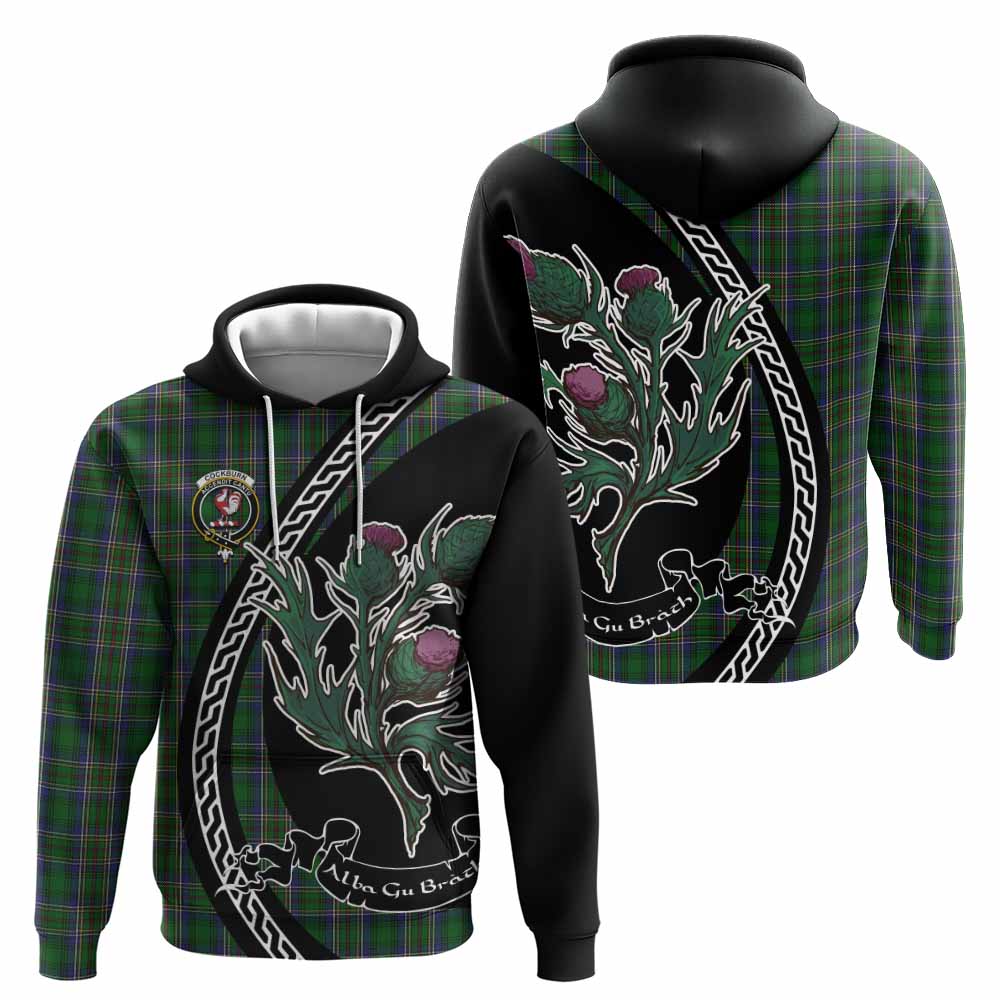 Cockburn Family Crest Tartan Hoodie Alba Thistle Inspired - Tartan Vibes Clothing