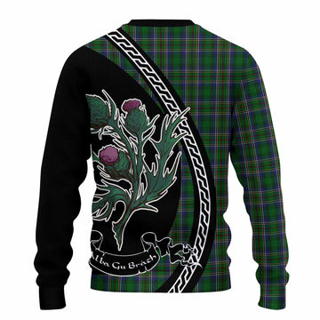 Cockburn Family Crest Tartan Knitted Sweater Alba Thistle Inspired - Tartan Vibes Clothing