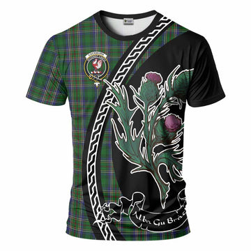 Cockburn Family Crest Tartan T-Shirt Alba Thistle Inspired - Tartan Vibes Clothing