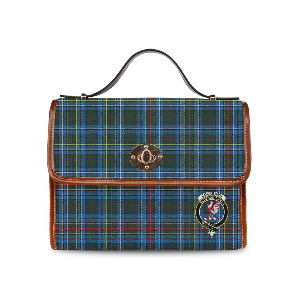 cockburn-modern-tartan-leather-strap-waterproof-canvas-bag-with-family-crest