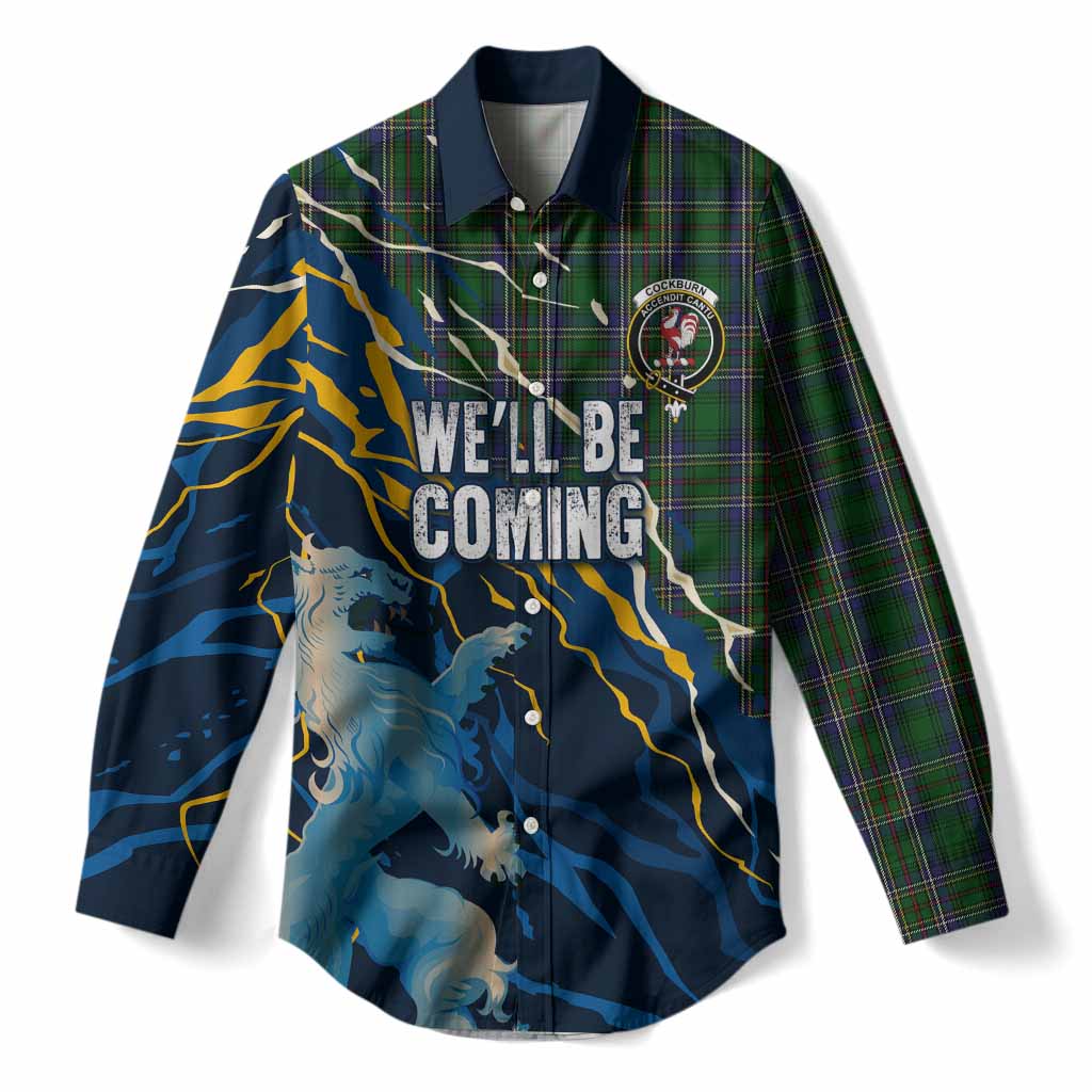 Cockburn Scotland Tartan Women Casual Shirt WC2026 Football - We'll Be Coming
