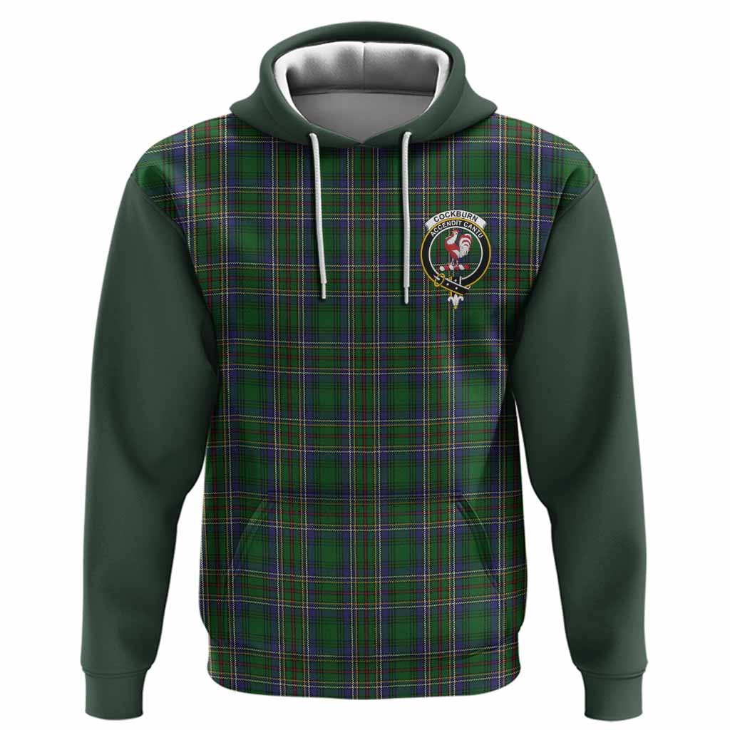 Cockburn Tartan Accent Hoodie with Family Crest