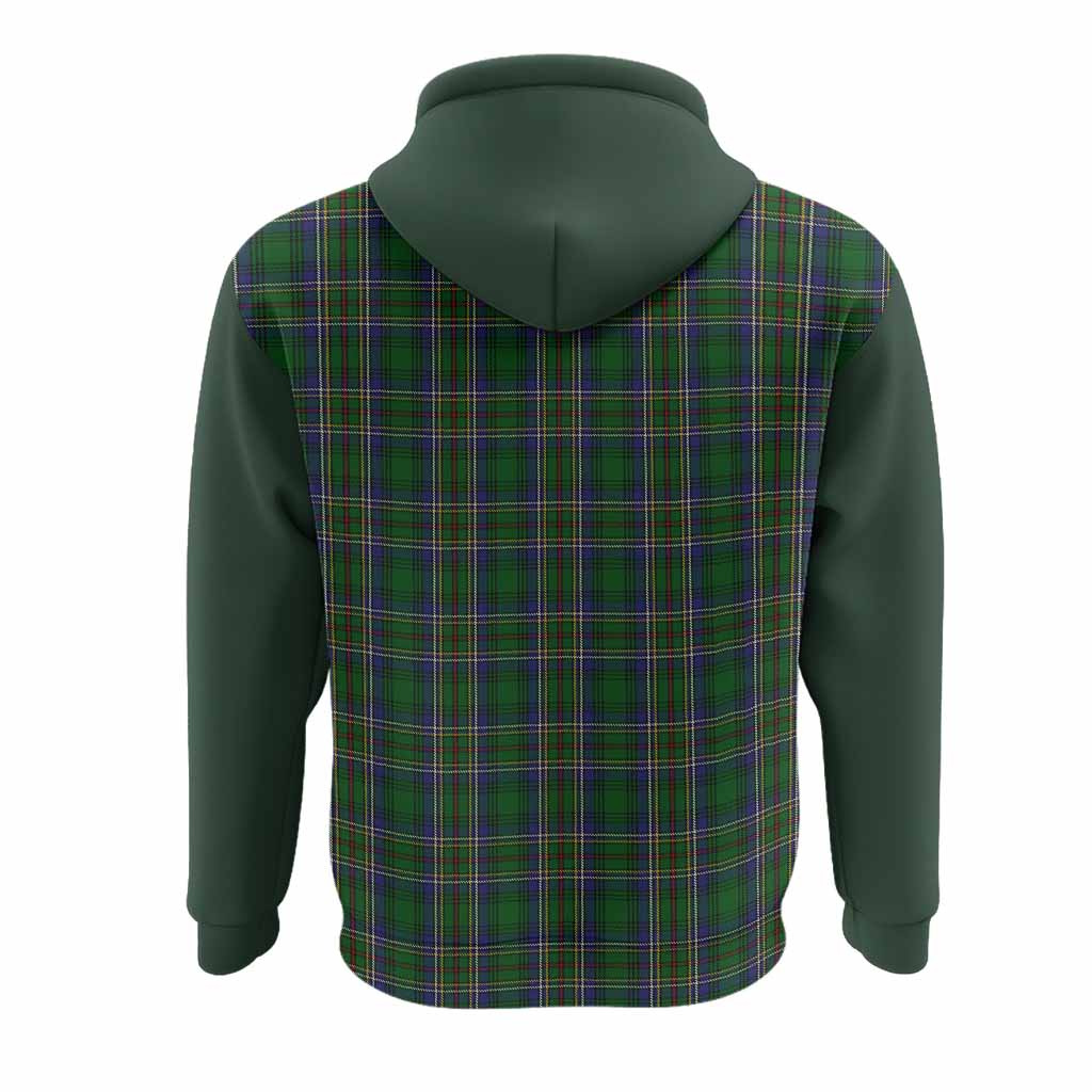 Cockburn Tartan Accent Hoodie with Family Crest