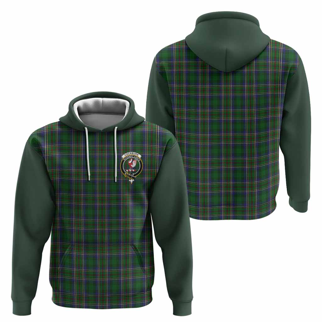 Cockburn Tartan Accent Hoodie with Family Crest